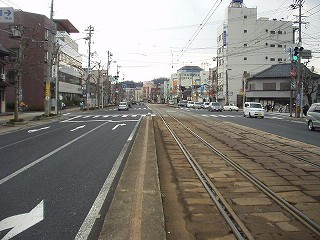 公園口電停構内