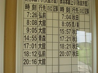 時刻表