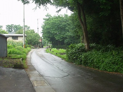 国道側