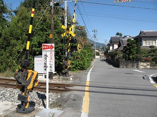 踏切より
