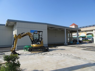 仮設駅舎