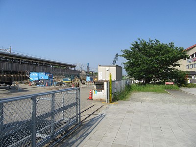 駐車場だったところ