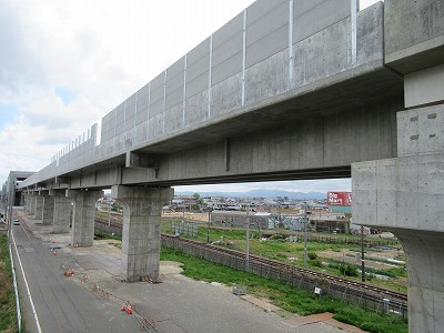 跨線橋から