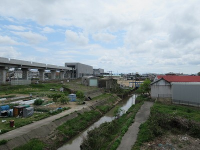 跨線橋から