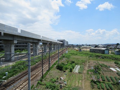 跨線橋から