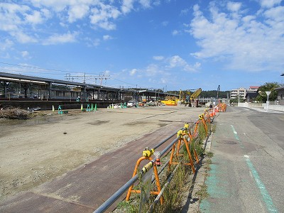 新幹線高架工事