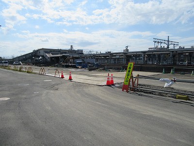 新幹線高架工事