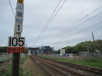 踏切付近