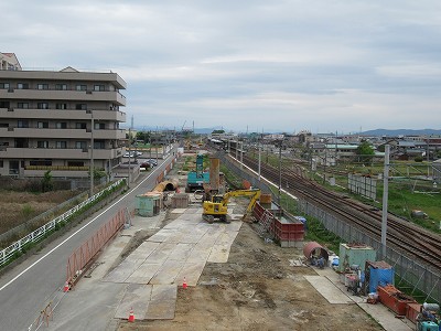 跨線橋から