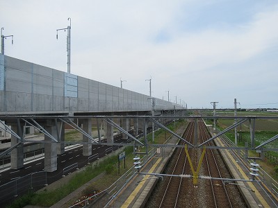 跨線橋から