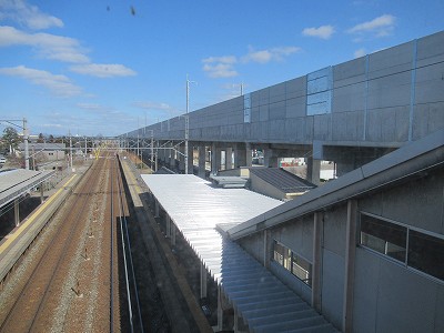 跨線橋から