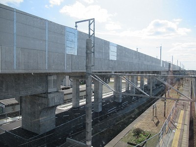 跨線橋から