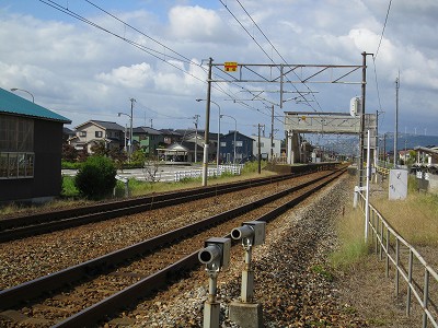 踏切より