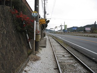 北山電停構内