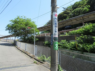 ホームの横