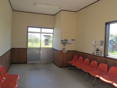 駅舎内の様子。